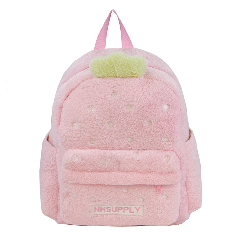Women Bags For Sale - Tas Ransel Plush Strawberry Klasik Warna