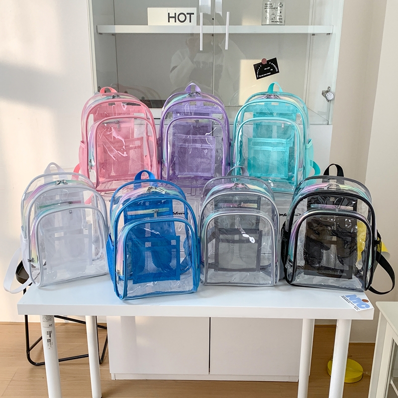 Women Bags For Sale - Tas Ransel PVC Transparan Kapasitas Besar