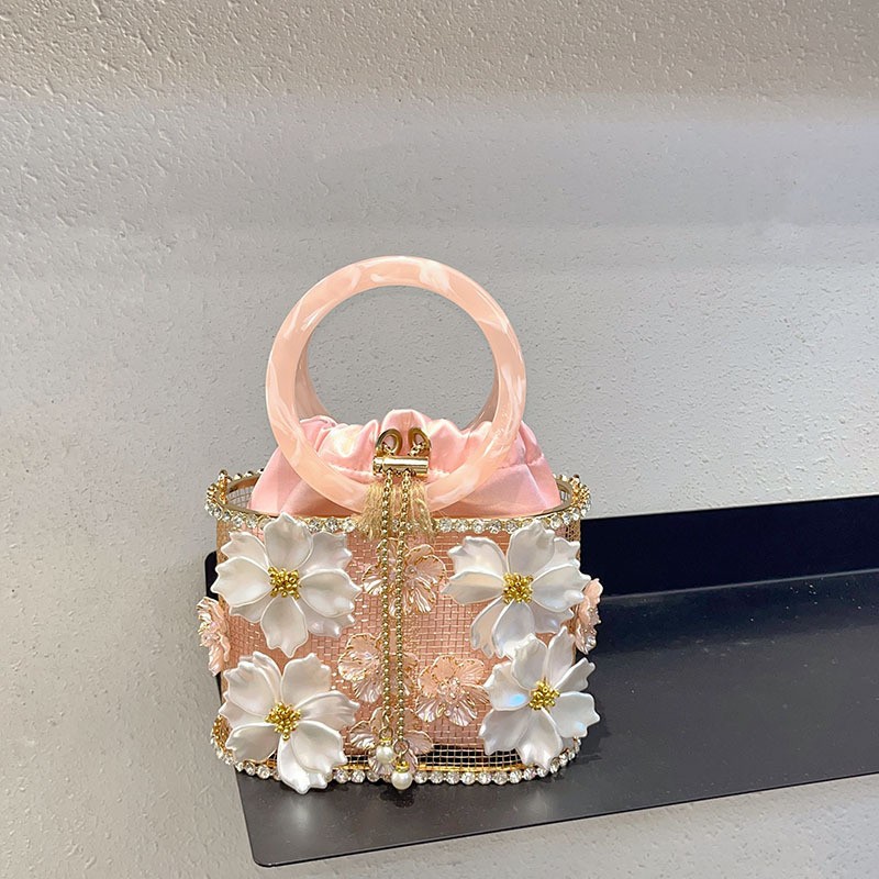 Clutch Bag Evening - Tas Tangan Wanita Model Sangkar Logam