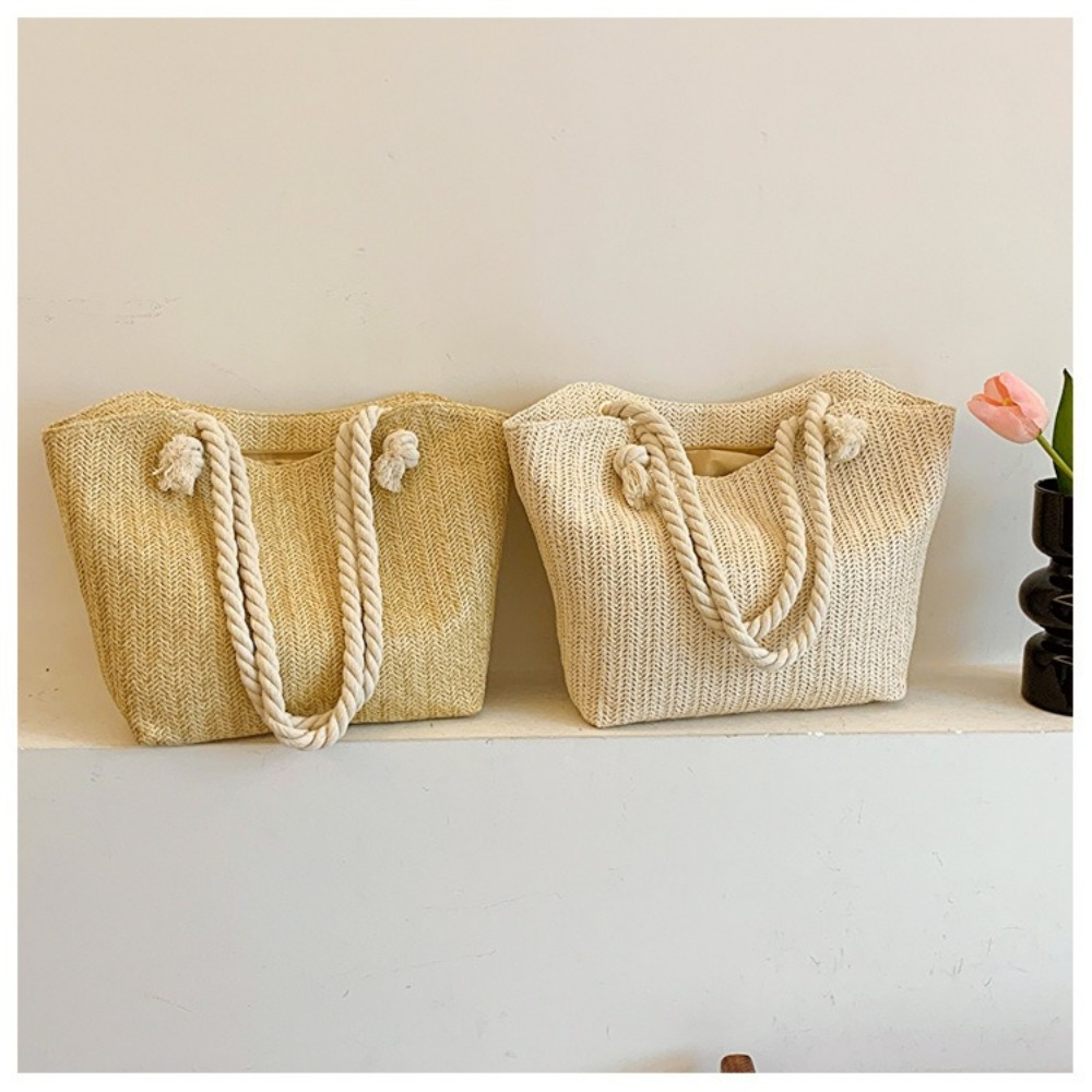Women'S Raffia Bags - Tas Pantai Musim Panas Baru Kapasitas
