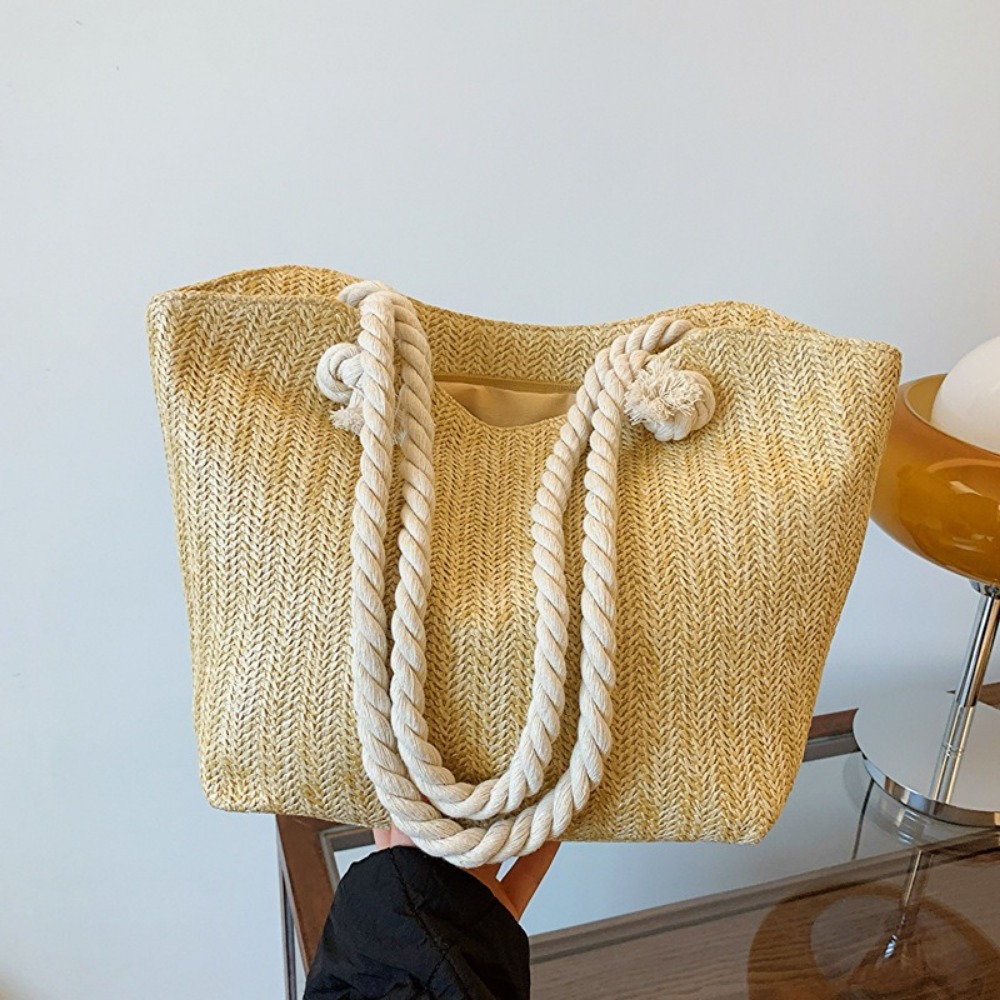 Women'S Raffia Bags - Tas Pantai Musim Panas Baru Kapasitas