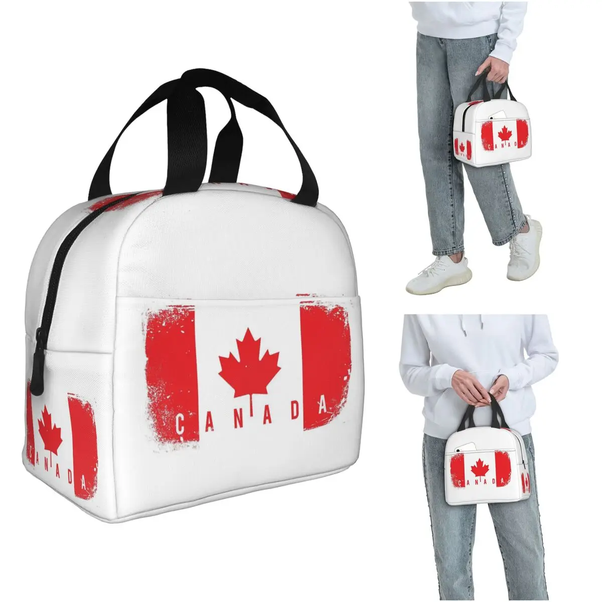 Women Bags Canada - Tas Makan Siang Terisolasi Bendera Kanada