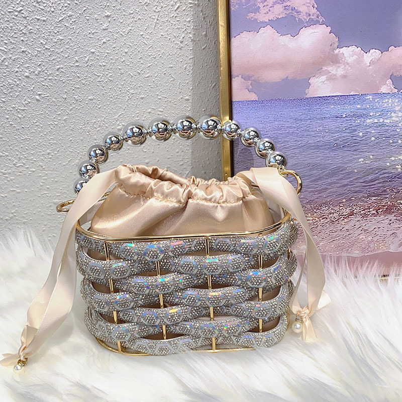 Clutch Bag Evening - Tas selempang berbentuk sangkar burung, keranjang