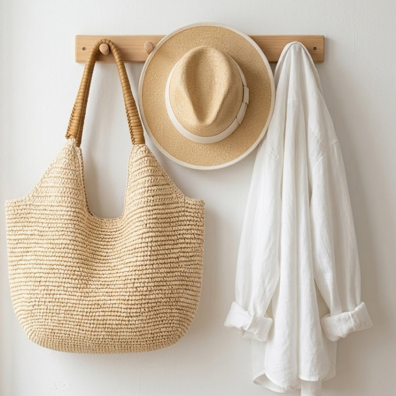 Women'S Raffia Bags - Tas Selempang Anyaman Rafia, Tas Tote