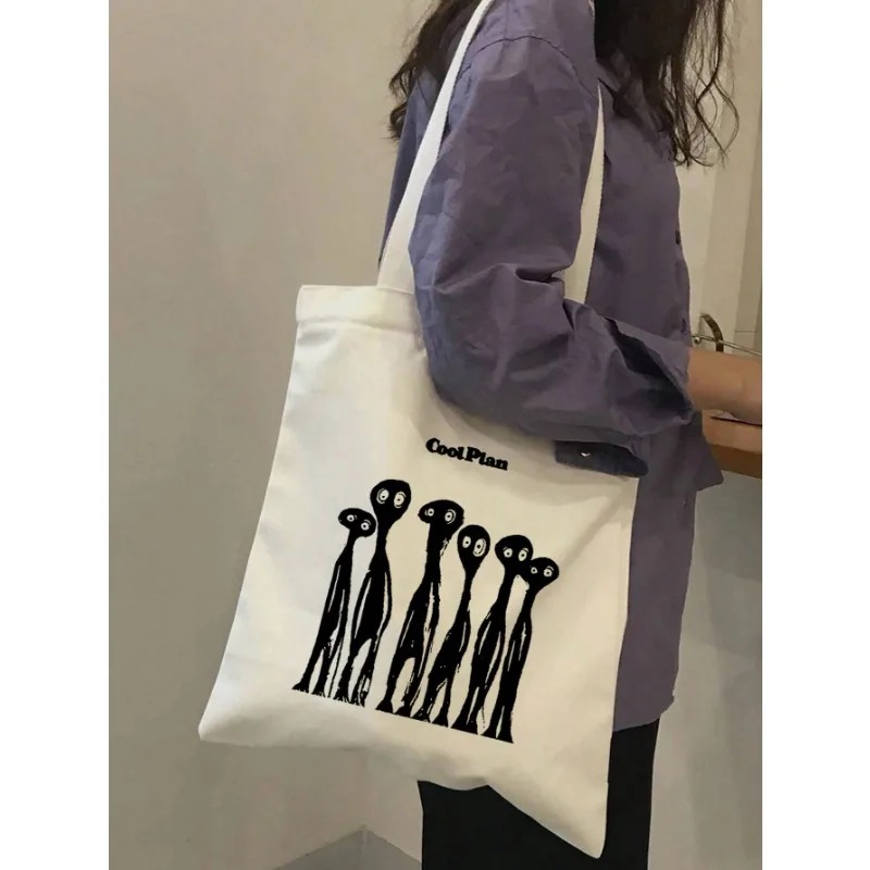ROMWE Tas Bahu Kanvas Pola Pit - Women'S Bags For Work ulasan dan harga
