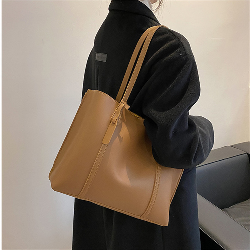 Tas Tote Kulit Imitasi Hitam K - Women'S Bags For Work ulasan dan harga