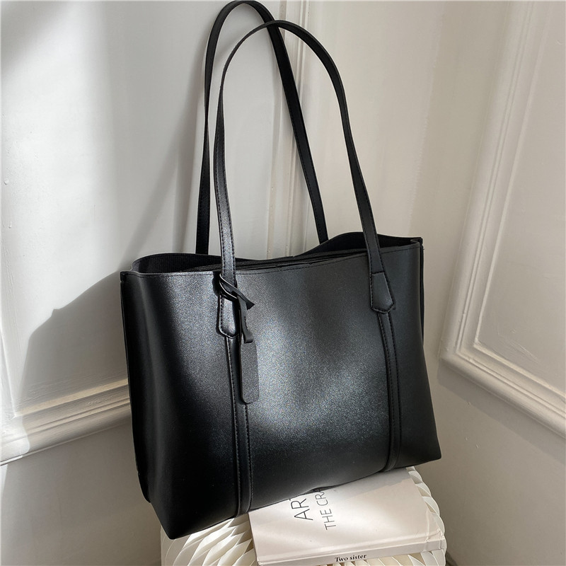 Tas Tote Kulit Imitasi Hitam K - Women'S Bags For Work ulasan dan harga