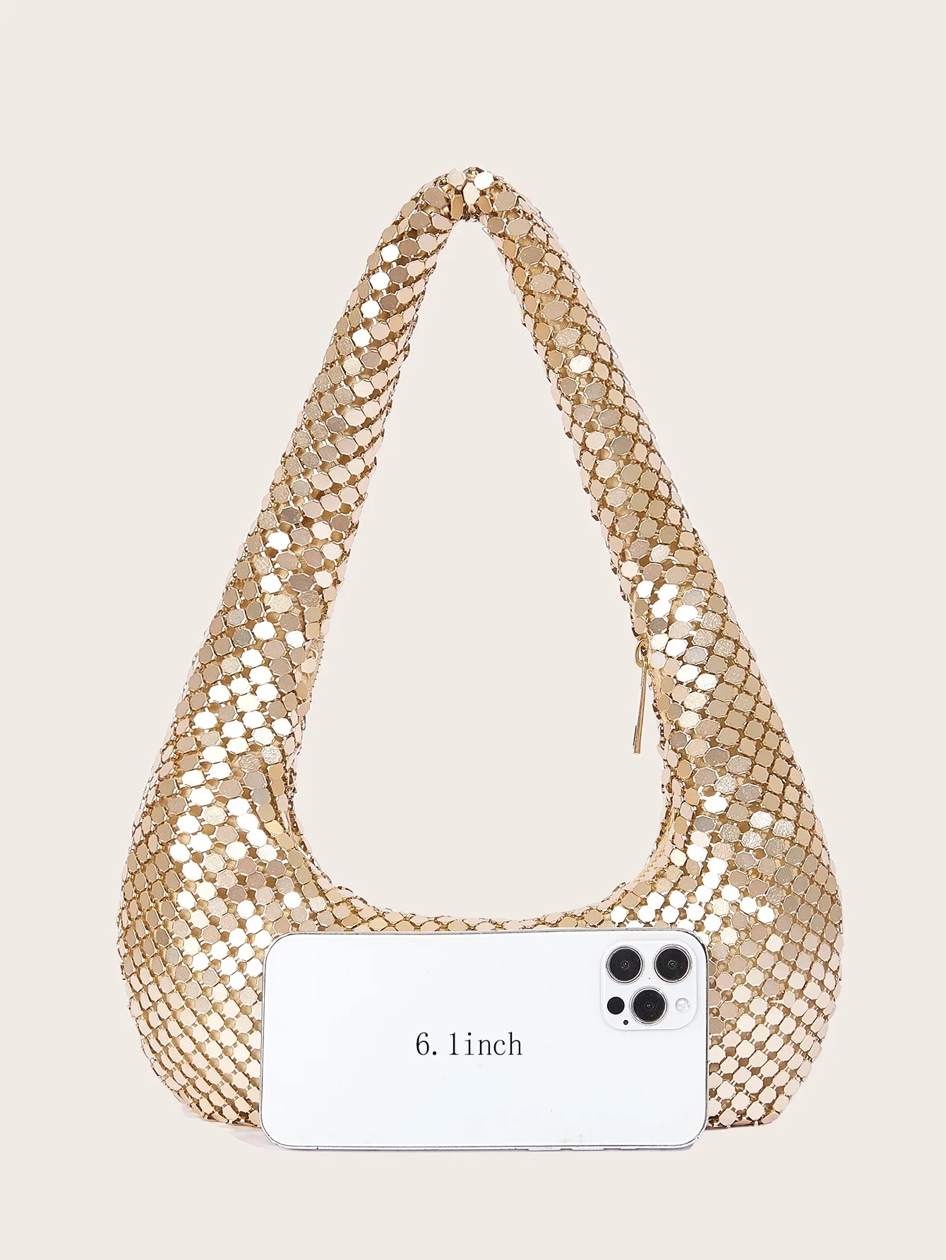 Tas Ketiak Logam Berkilauan Ke - Clutch Bag Evening ulasan dan harga