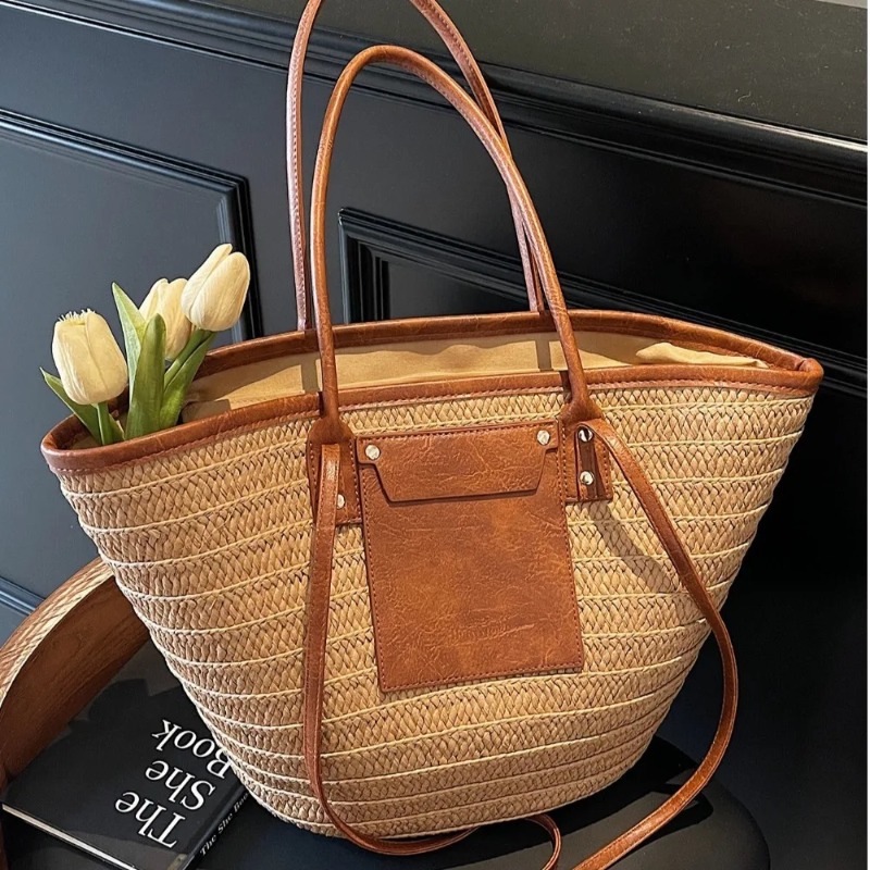 Tas Selempang Anyaman Keranjan - Women'S Raffia Bags ulasan dan harga