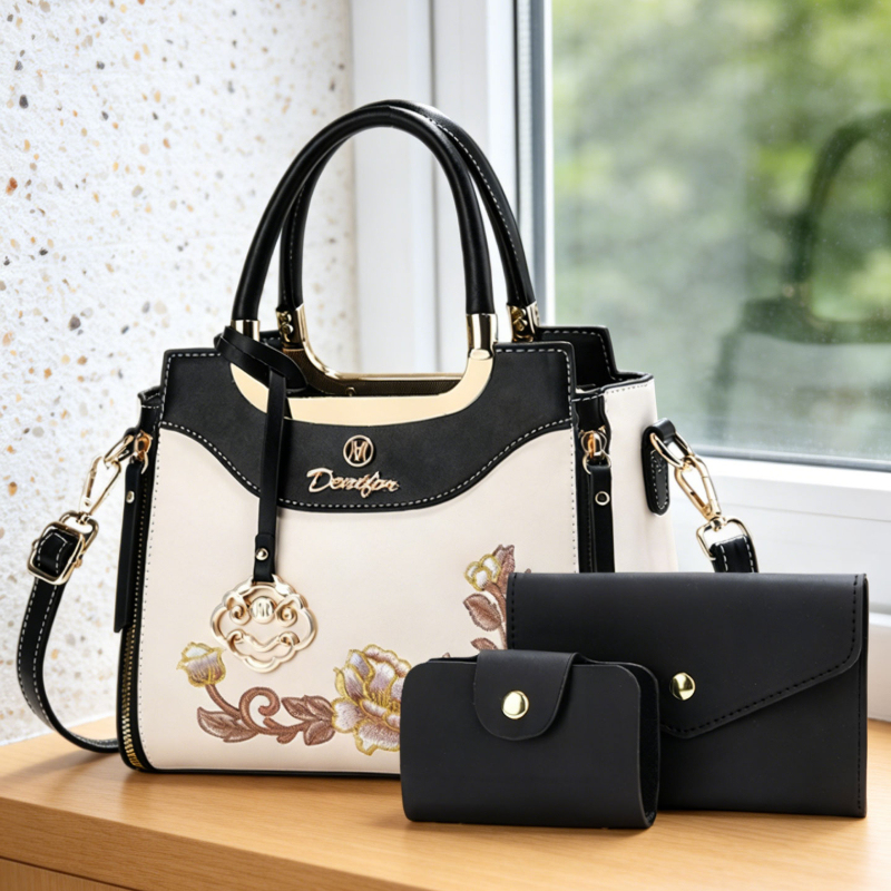 Set tas tangan bordir berkuali - Women'S Bags For Work ulasan dan harga