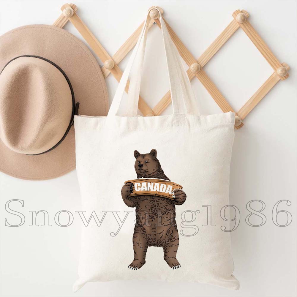 Tas Tote Kanvas Peta dan Bende - Women Bags Canada ulasan dan harga