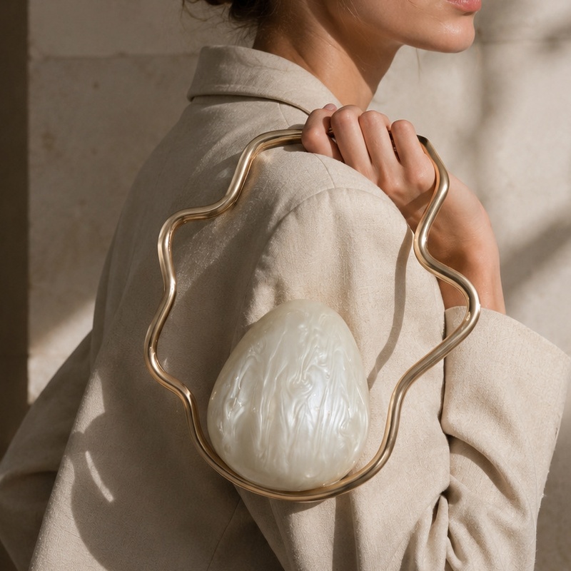 Tas Telur Akrilik Mini Wanita, - Clutch Bag Evening ulasan dan harga