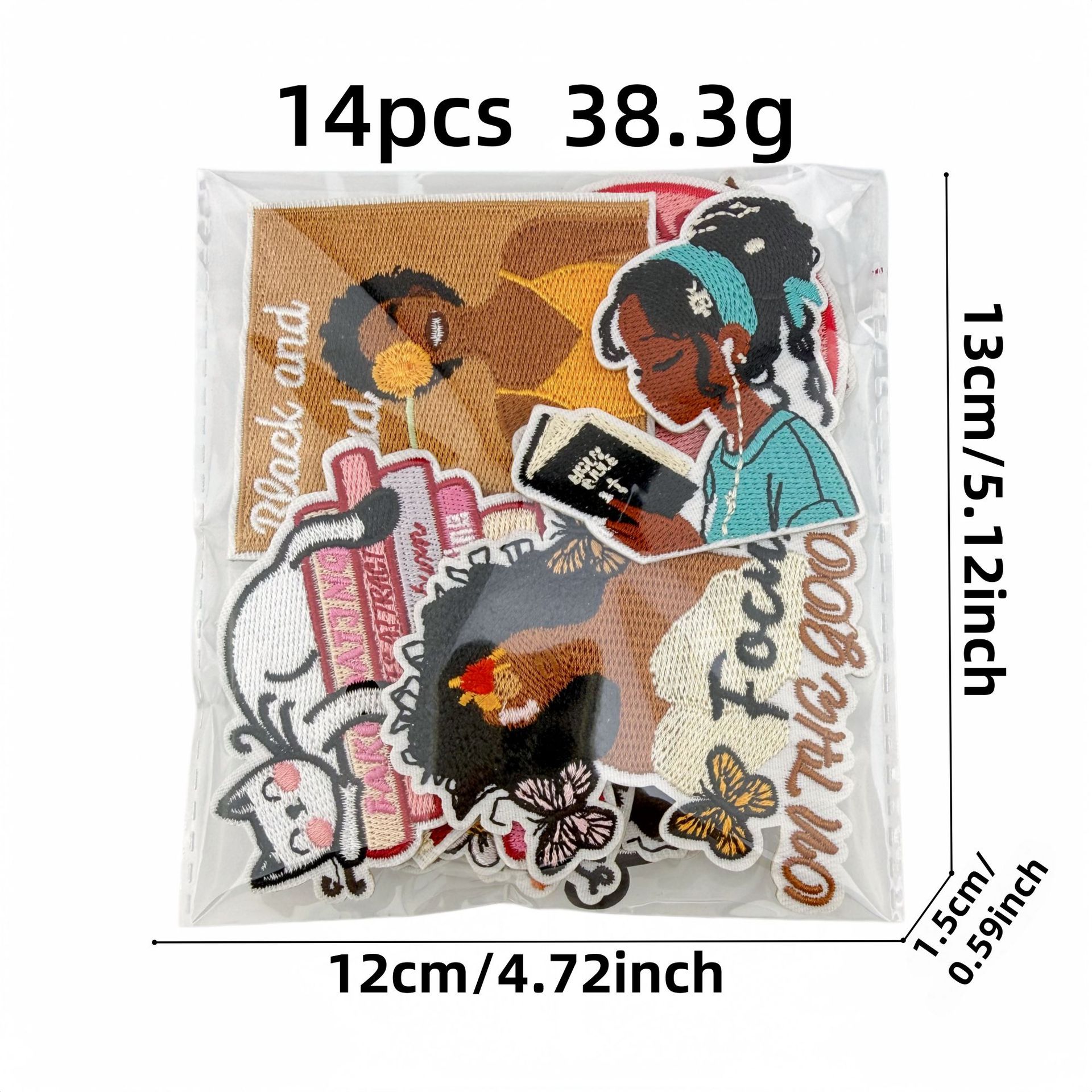 Patch Bordir Hitam Motif Gadis - Women Bags Pictures ulasan dan harga