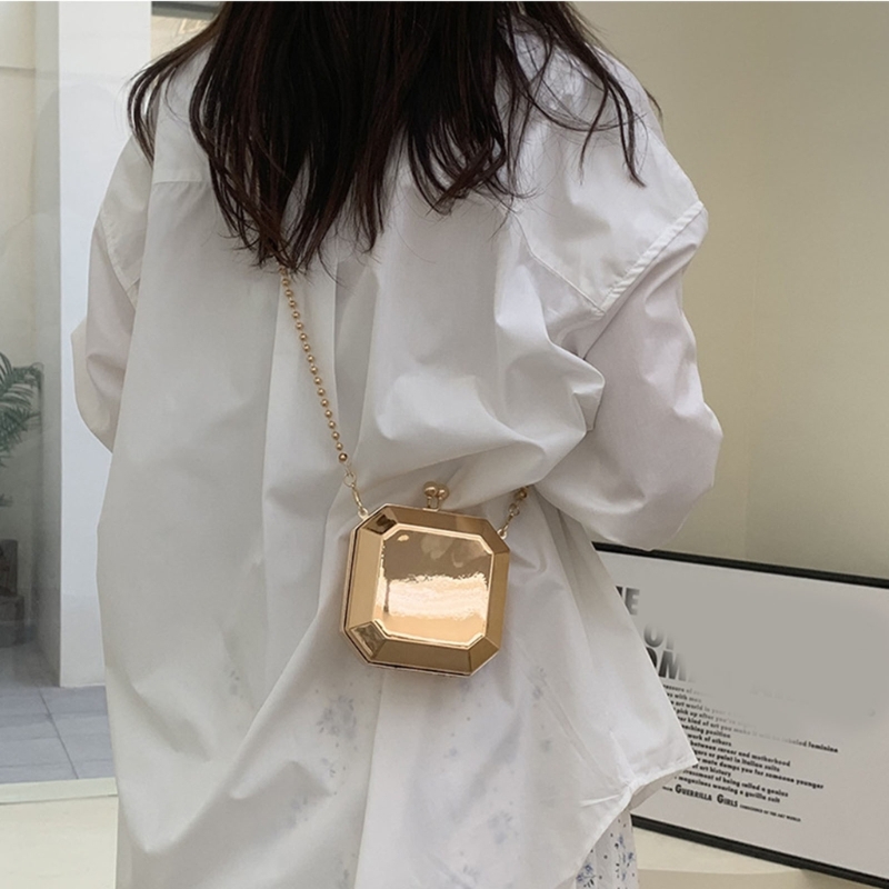 Tas Selempang Kotak PVC Kecil  - Clutch Bag Evening ulasan dan harga