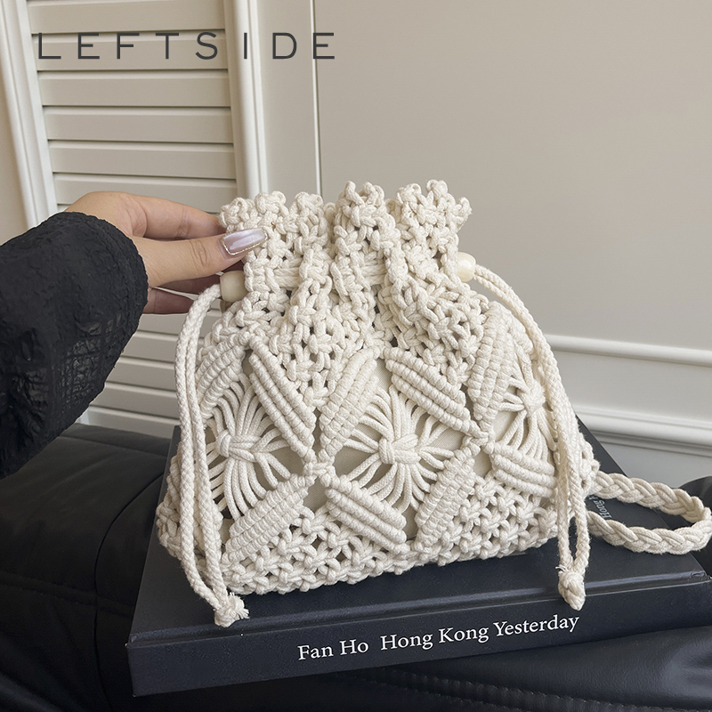 Tas Bahu Kecil Tenun Sisi Kiri - Women'S Raffia Bags ulasan dan harga