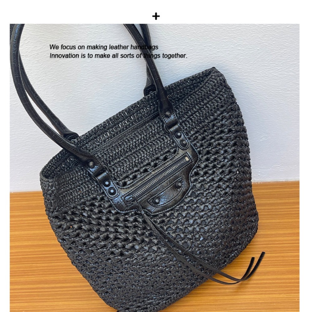 Tas Anyaman Jerami Model Niche - Women'S Raffia Bags ulasan dan harga