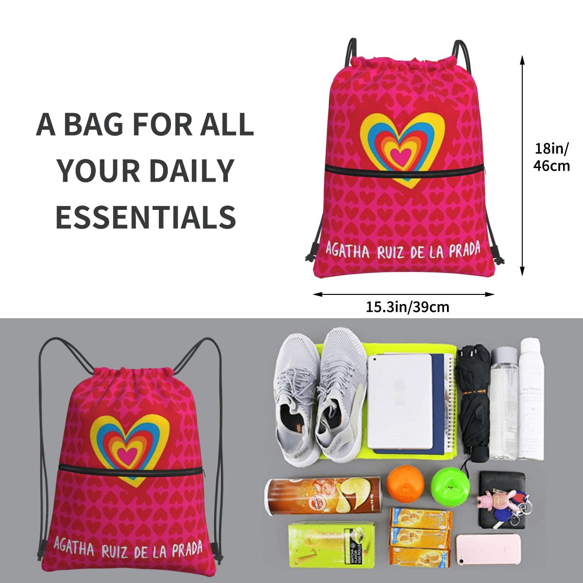Ransel Pola Agatha Ruiz-De La- - Women Bags Prada ulasan dan harga