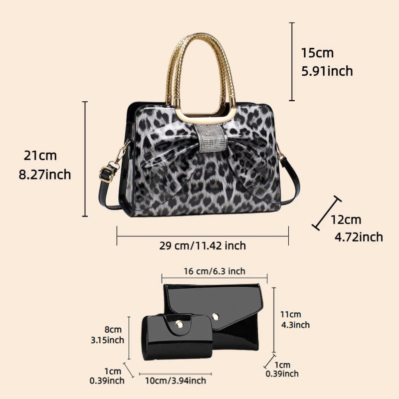 Tas Wanita Motif Macan Tutul d - Women'S Crossbody Bags ulasan dan harga